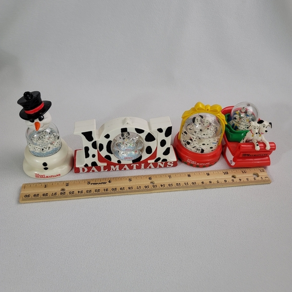 Set Of 4 Vtg 1996 Disney 101 Dalmatians Snow Domes - Picture 10 of 16
